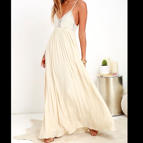 lulus cream dress